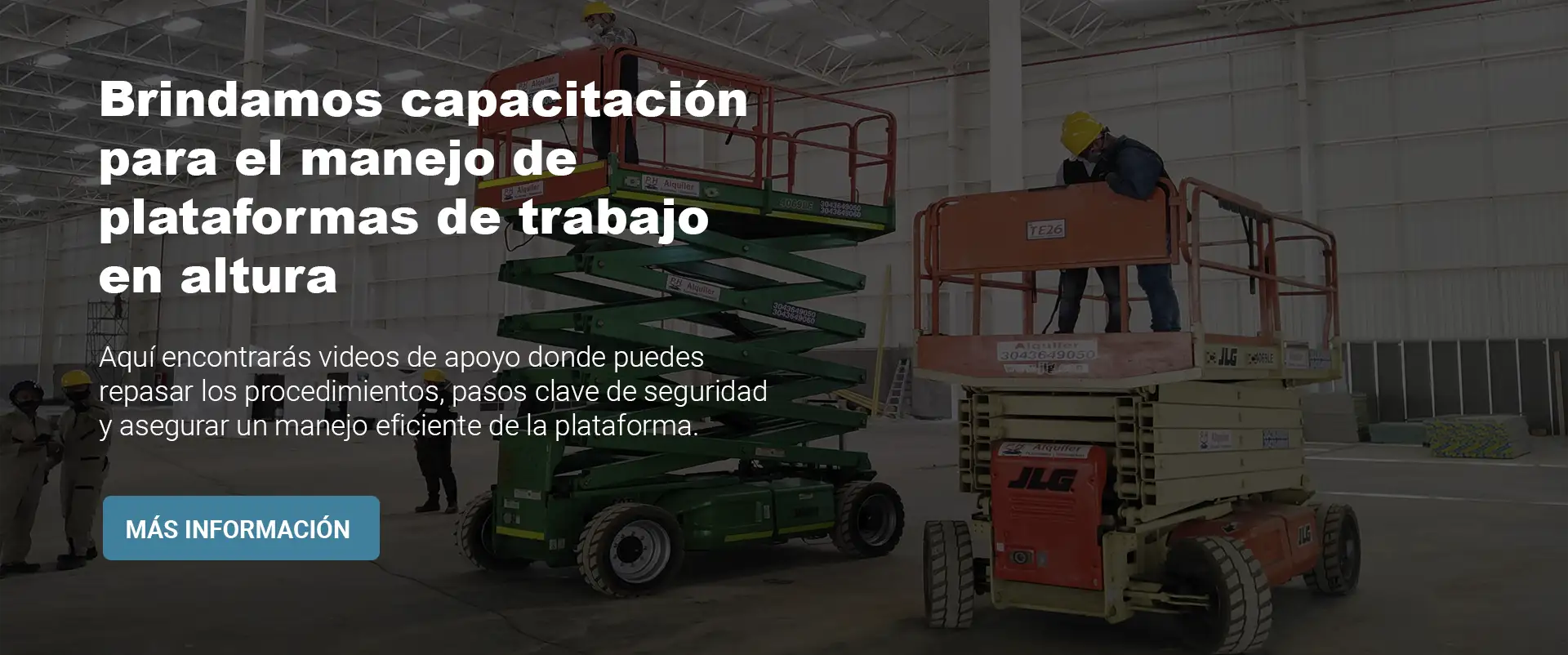 capacitación para manejo de plataformas elevadoras
